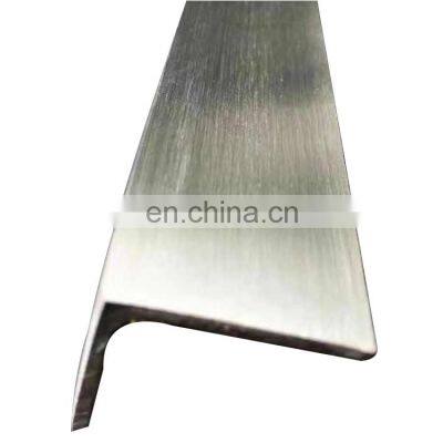 hot rolled stainless steel angle Iron polished sandblast hairline finishing 304 steel angle bar price