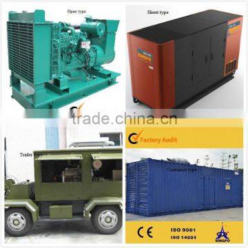 SINGFO brand 130KW electronic silent diesel generators with Global warranty and CE certification for whole sale