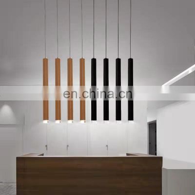 ALong Tube Lamps Bar Decoration Cord Pendant Lamp Background Lights Cylinder LED Pendant Lights