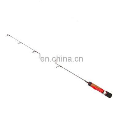 63CM Red Ice Fishing Rod , 25''ML Glass Fiber Ice Rod Weihai OEM Ice Fishing Pole