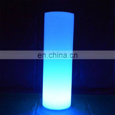 decorative column light / Electric Power Source Portable Led luminous  floor lamps with battery For Home