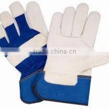 Cow Split Leather Safety Gloves With Patch Palm photo-4