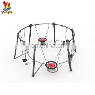 Kids Multiplayer Outdoor Garden Playground Swing Toy Equipment