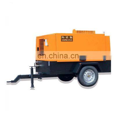 Portable Diesel Engine Screw Air Compressor For Drilling Rig