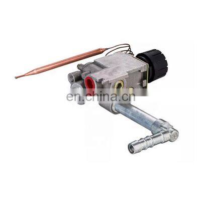 Gas oven temperature control valve