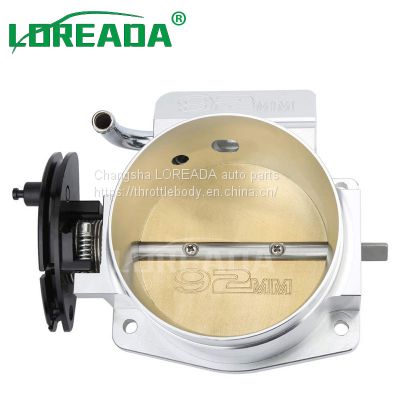 92mm Sliver Intake Throttle Body, LS 4 bolt throttle body for GM Gen III Ls1 Ls2 Ls3 Ls6 Ls7 Sx Ls 4 CNC