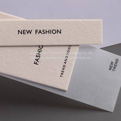 Luxury Recycled Garment Labels Embossed Custom Printing Hang Tag Special Cardboard Brand Name Hangtags For Clothing Own Logo photo-4