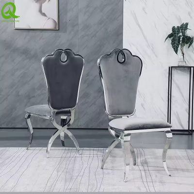 Dining wedding stainless steel chair hotel chair