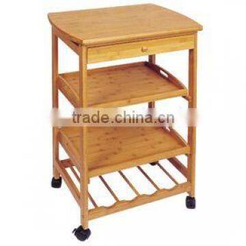 Bamboo Kitchen Trolley