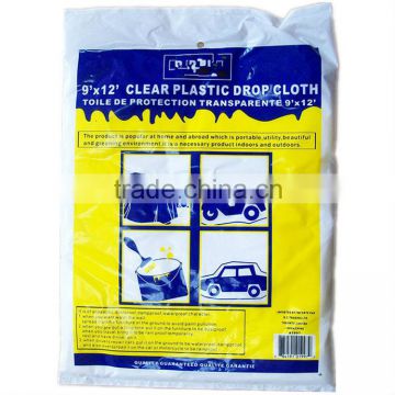 9'*12' Clear Plastic Drop Cloth