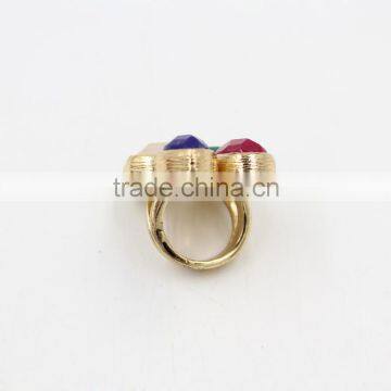 Hotting Sale Jewelry Ring With Colorful Resin Flower/Wedding Ring For Women photo-3