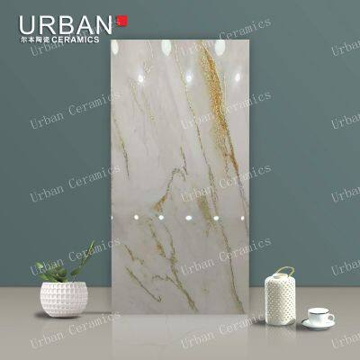 Qingdao Gloden 600X1200mm Ceramic Glossy Glazed Polished Porcelain Floor Wall Tile