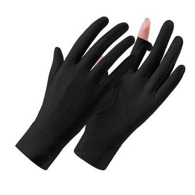 Full Finger UPF 50+ Anti UV Sunscreen Fishing Hiking Outdoor Sports Gloves Touch Screen Breathable Gloves photo-2