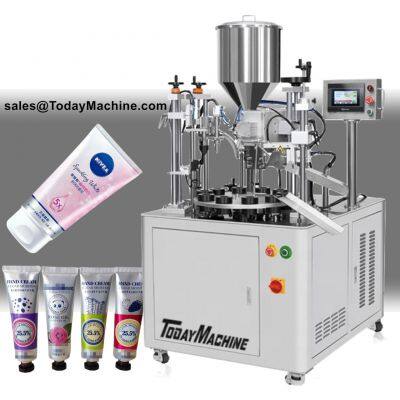 Automatic Plastic Toothpaste Tube Soft Cosmetic Cream Paste Filling Sealing Machine
