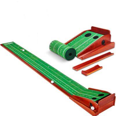 Golf Green Putter-Trainer Green Indoor Golf Putting Mat Training Aids Mini Golf Carpet