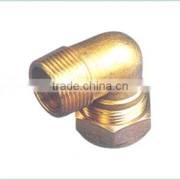 yellow color nickle plated Brass male elbow