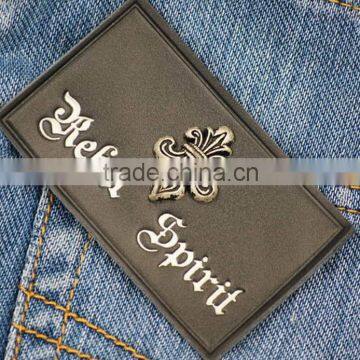Cheaper Economic Metal and Leather Jeans Patches photo-5