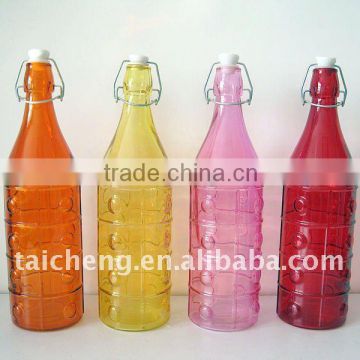 water bottle with clip lid