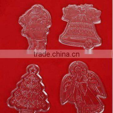 2012 fantastic transparent acrylic christmas ornament