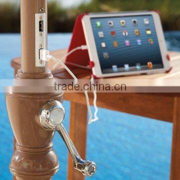 USB Ports Patio Umbrella