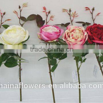 New design China artificial rose flowers wholesale silk flowers artificial with best price