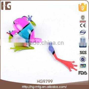 Hight quality iron craft frog garden decor flamingo