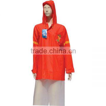 fashionable windbreaker pvc jackets