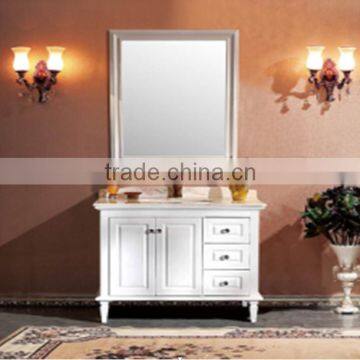 Noble and elegant wood bathroom cabinet