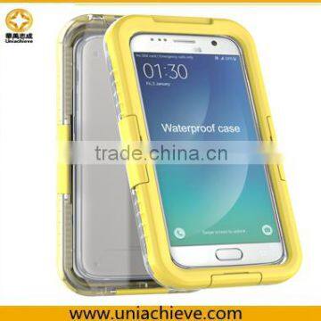 For Samsung S7 Silicone Case Waterproof Yellow Color