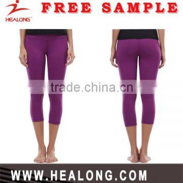 90% polyester 10% spandex sublimation custom made yoga pants wholesale