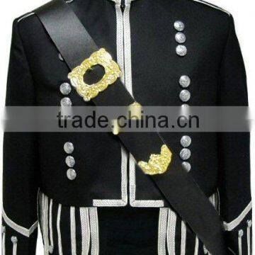 Piper Cross Belt Made Of Fine Quality Black Leather With Gold Plated Mounts Fit To All