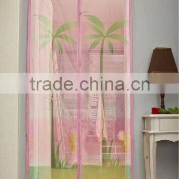 Decorative magnetic screen door