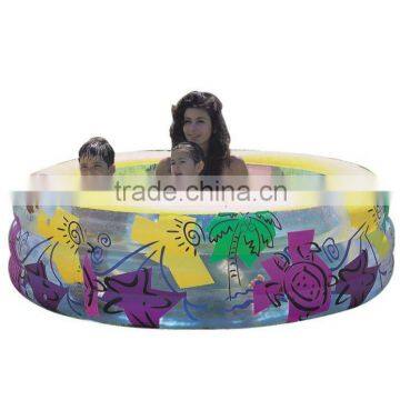 Inflatable 3-Ring Round Pool