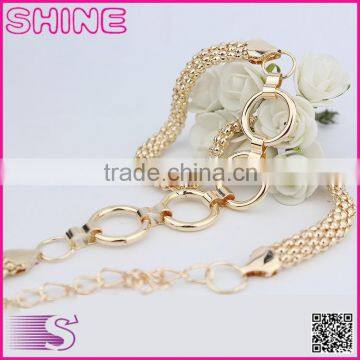 Wholesale Chain Belt Korean New Women Metal Belt Fashion Casual Crystal Rhinestone Decorate Chain Belt