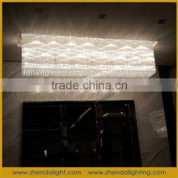 Luxury hotel crystal chandeliers light fixtures from zhongshan lighting factory