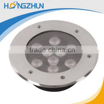lighting china led rgb outdoor lights 9w round dc12/24v