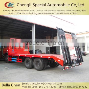 10 wheels mechanical loader transportation truck, DONGFENG flat bed truck