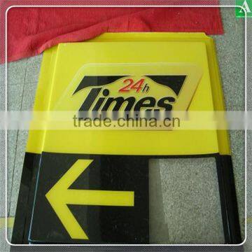 Manufacture vacuum thermoformed yellow warning sign board