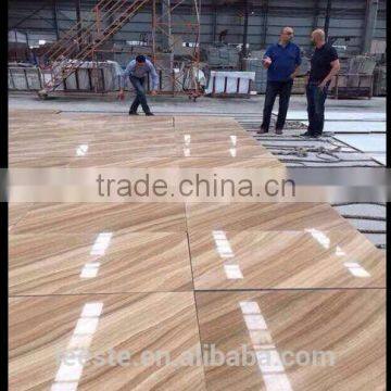 The Cheapest Yellow Wooden Grain Marble Tiles and Slabs photo-5