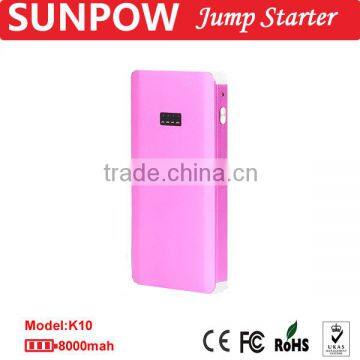 SUNPOW lithium portable car jump starter mini size