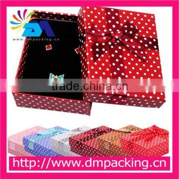 Dots jewelry display boxes for earring necklace sets