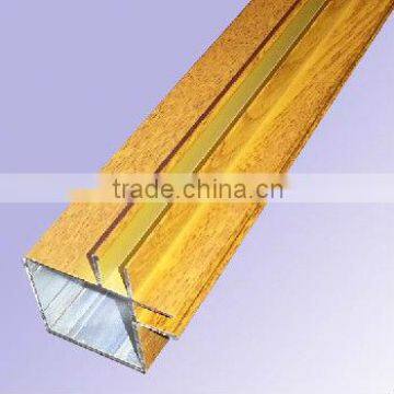 extruded aluminum for Kitchen Cabinet wooden grain for Libya