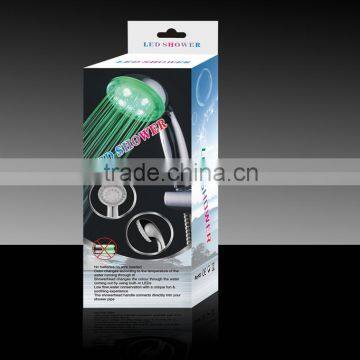 Temperature control shower head colorful shower pretty handheld shower for rain room led shower