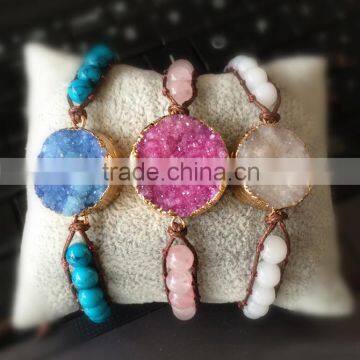 Luxury Geode Druzy Stones Bracelet