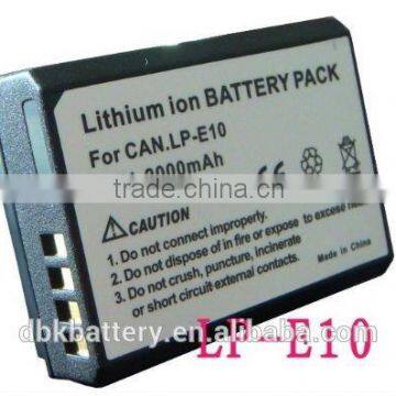 Rechargeable Li-ion Camera Battery for Canon LP-E10 2000mAh