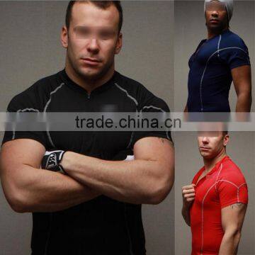 Men's Training/Sport/Fitness Tights Quick-Drying Tops Tee T-shirts