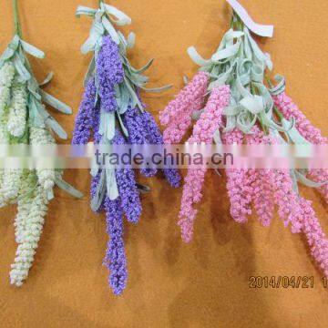 New Design EVA Real Touch Handmade Artificial Flowers-lavender Factory Supplier