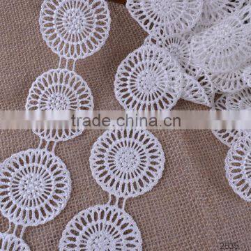 embroidery border fabric water soluble lace trim