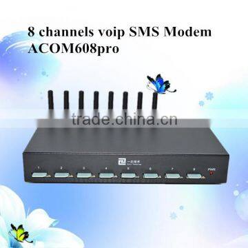 Ejointech 8 channels goip gsm Modem bulk sms server with 8 sims