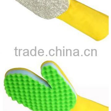 unusual latex hot household cleaning brush gloves